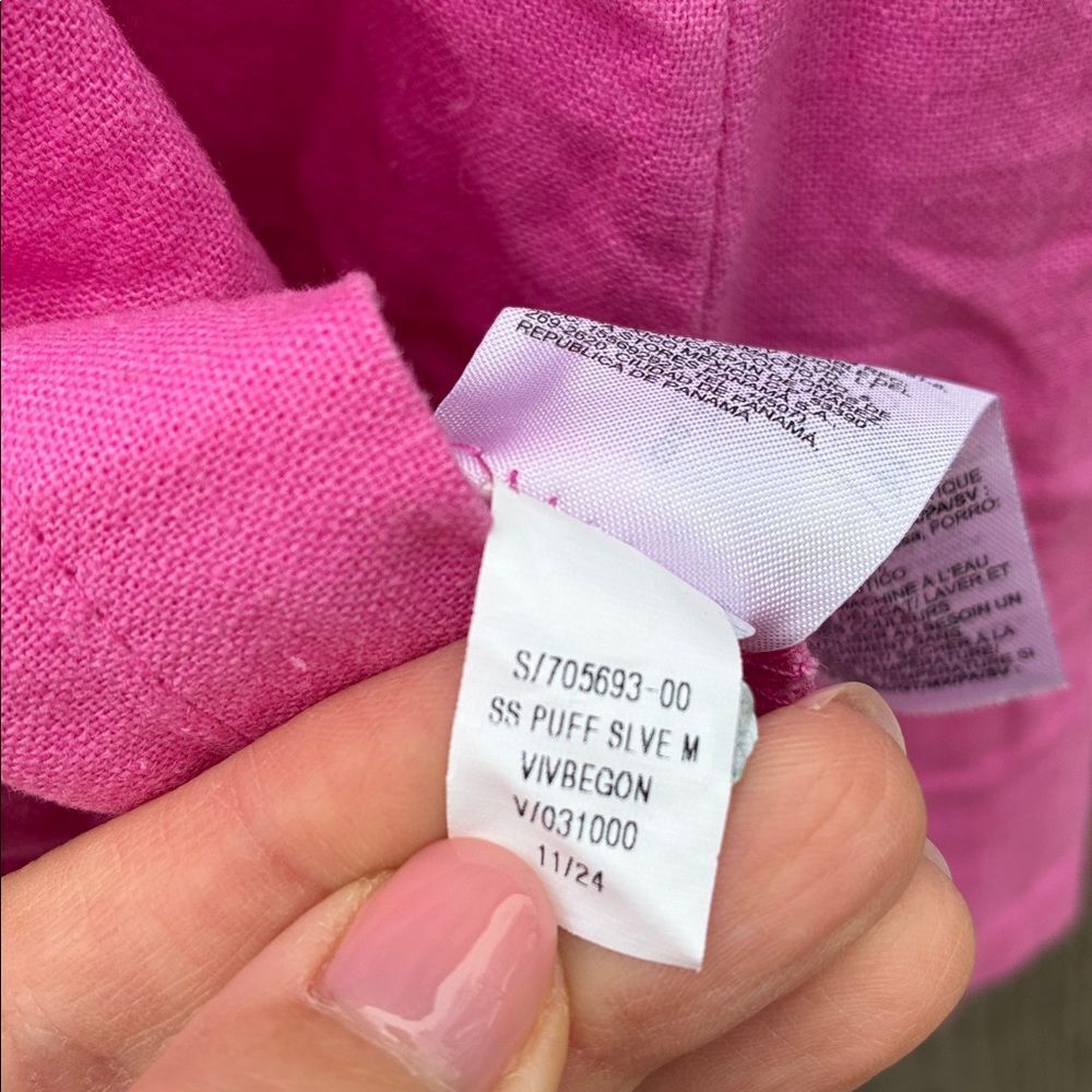 Old Navy Linen Blend Pink Dress - Picture 10 of 10